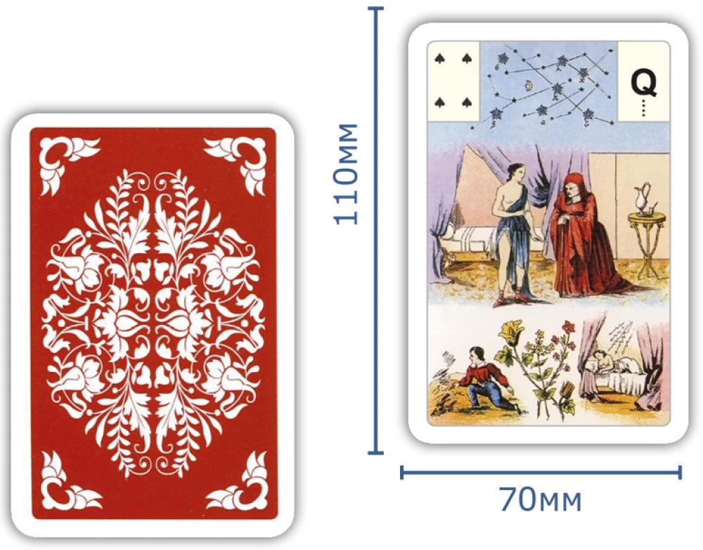 Karty wróżebne - wróżba Lenormand. Wielka talia astromitologiczna (54 karty z instrukcją)
