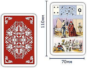 Karty wróżebne - wróżba Lenormand. Wielka talia astromitologiczna (54 karty z instrukcją)