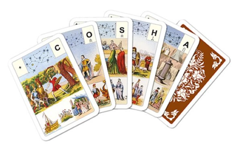 Karty wróżebne - wróżba Lenormand. Wielka talia astromitologiczna (54 karty z instrukcją)