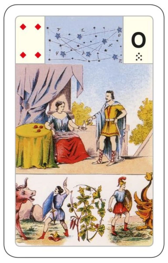 Karty wróżebne - wróżba Lenormand. Wielka talia astromitologiczna (54 karty z instrukcją)