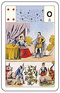 Karty wróżebne - wróżba Lenormand. Wielka talia astromitologiczna (54 karty z instrukcją)