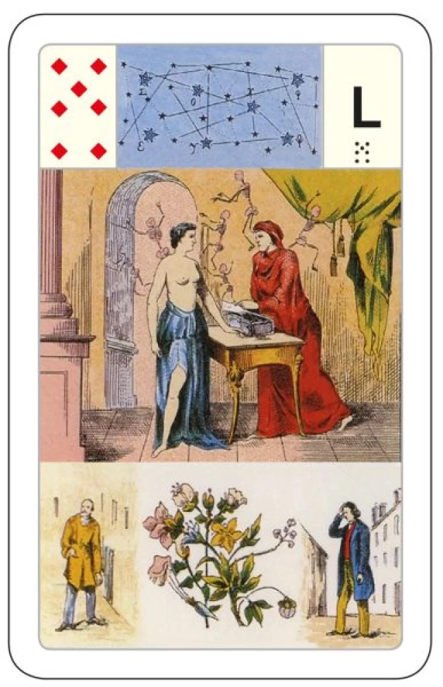 Karty wróżebne - wróżba Lenormand. Wielka talia astromitologiczna (54 karty z instrukcją)