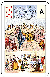 Karty wróżebne - wróżba Lenormand. Wielka talia astromitologiczna (54 karty z instrukcją)