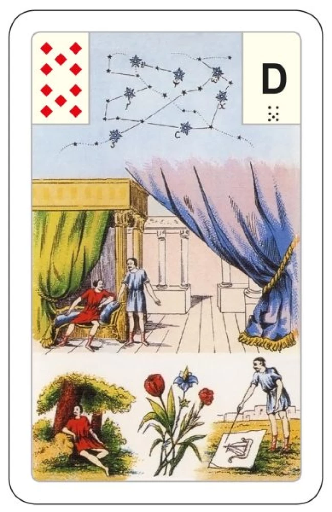 Karty wróżebne - wróżba Lenormand. Wielka talia astromitologiczna (54 karty z instrukcją)