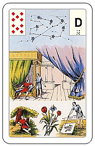 Karty wróżebne - wróżba Lenormand. Wielka talia astromitologiczna (54 karty z instrukcją)