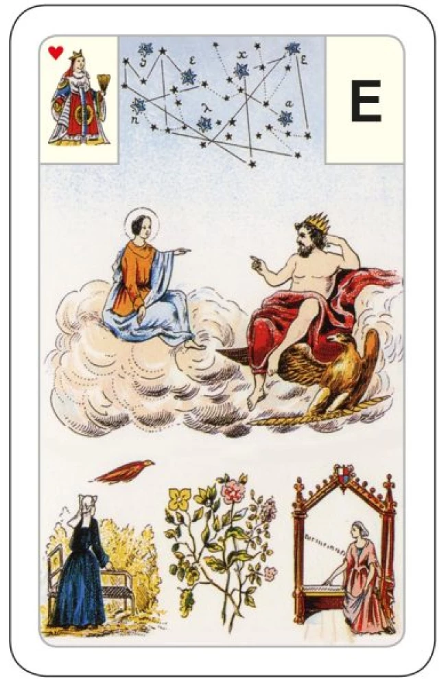 Karty wróżebne - wróżba Lenormand. Wielka talia astromitologiczna (54 karty z instrukcją)