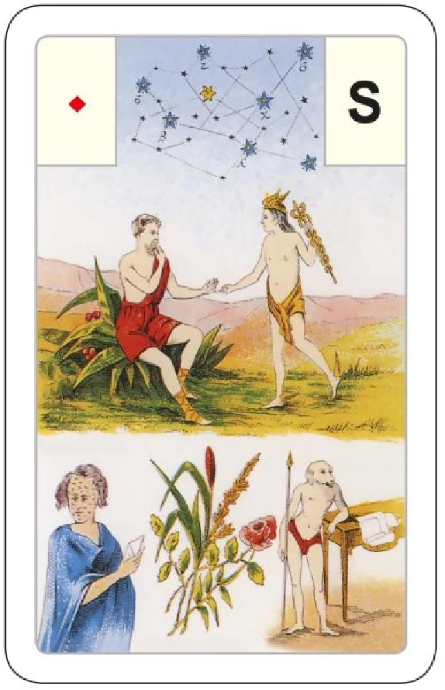 Karty wróżebne - wróżba Lenormand. Wielka talia astromitologiczna (54 karty z instrukcją)