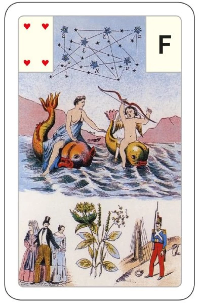 Karty wróżebne - wróżba Lenormand. Wielka talia astromitologiczna (54 karty z instrukcją)