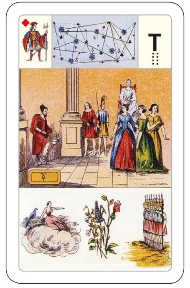 Karty wróżebne - wróżba Lenormand. Wielka talia astromitologiczna (54 karty z instrukcją)