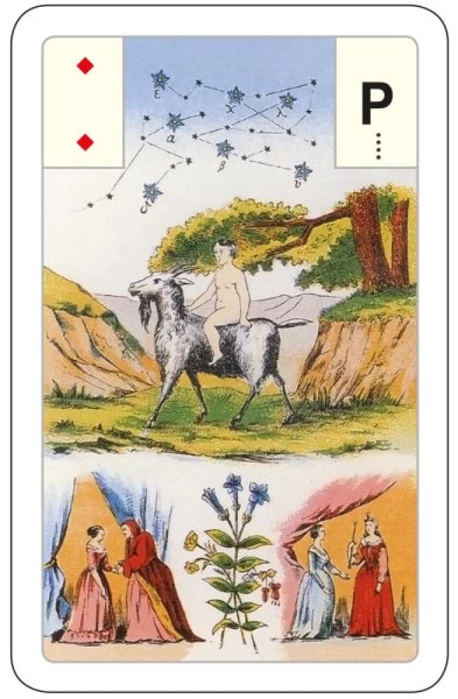 Karty wróżebne - wróżba Lenormand. Wielka talia astromitologiczna (54 karty z instrukcją)