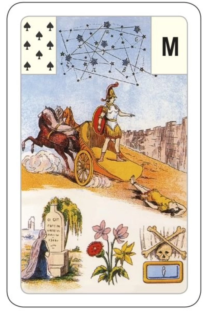 Karty wróżebne - wróżba Lenormand. Wielka talia astromitologiczna (54 karty z instrukcją)