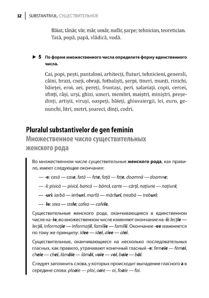 Rumänische Sprache. Sammlung von Grammatikübungen