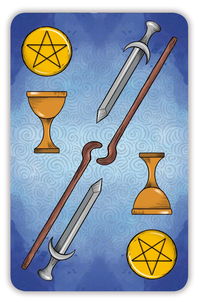 Moje unikalne Tarot. Puste karty wróżbiarskie tarota do samodzielnego wykonania własnoręcznie