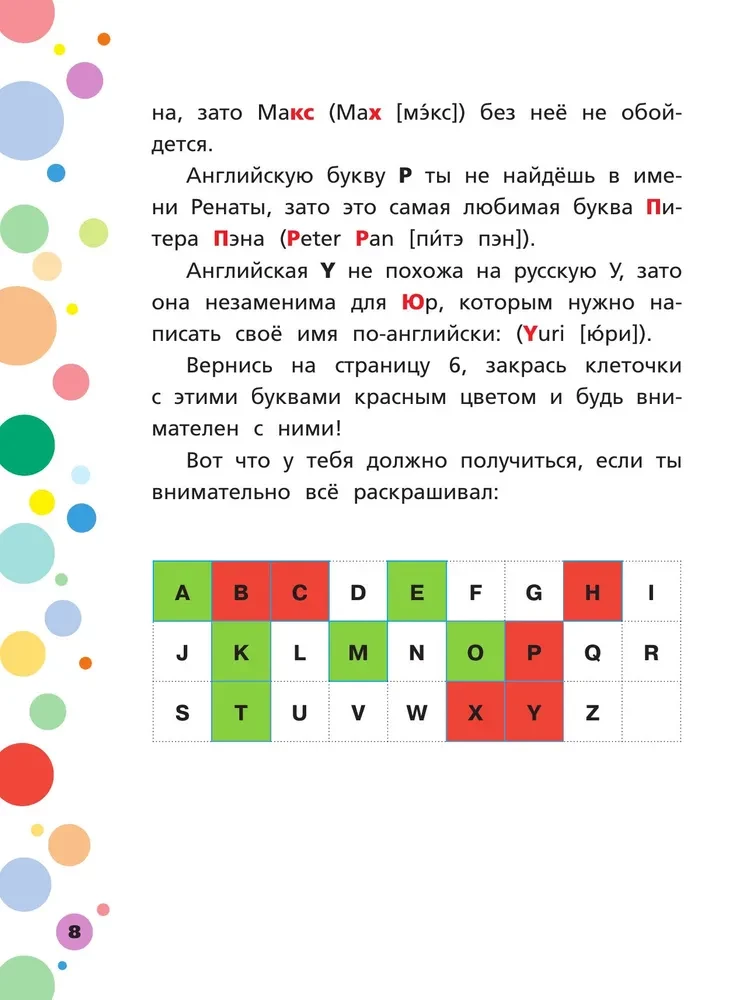 Anglų abėcėlė paveikslėliuose