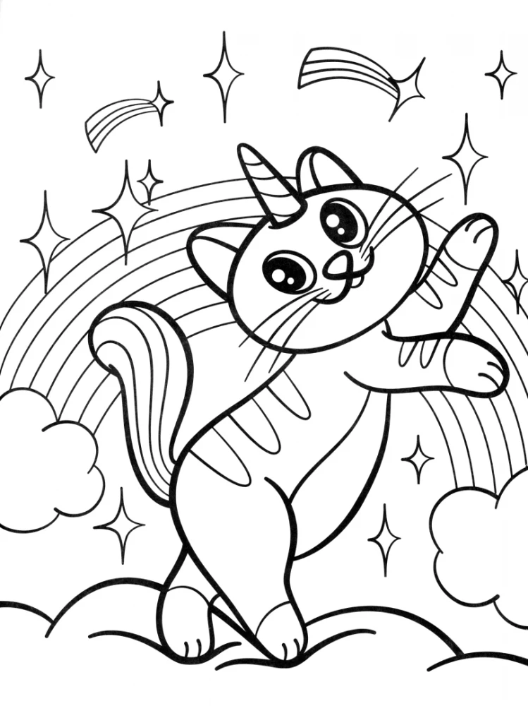 Magische Tiere. Malbuch
