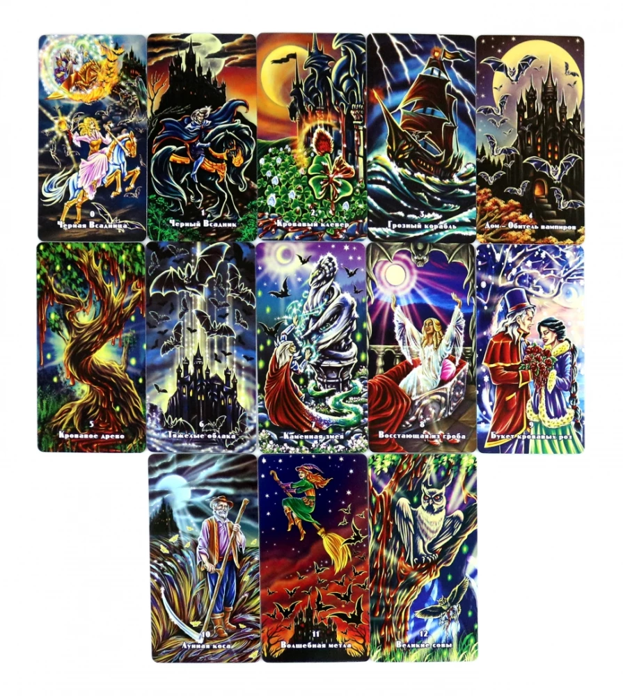 Lenormand-Orakel. Die Dunkle Welt der Vampire (40 Karten + Anleitung)