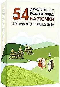 Kahepoolne arendav kaardikomplekt (54 kaarti)