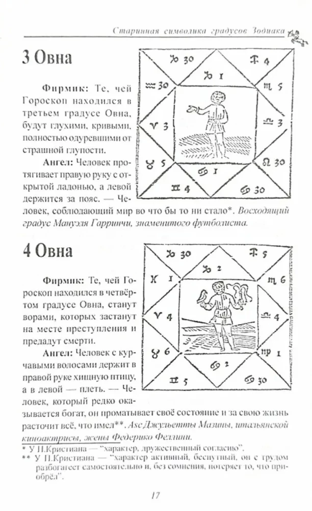 Alte Symbolik der Zodiakgrade