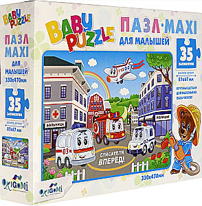 Пазл MAXI для малышей (35 элементов). Спасатели вперёд!