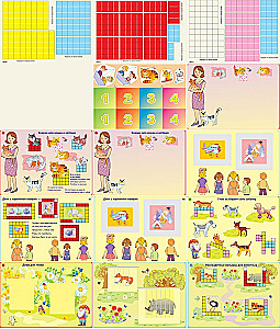 Fröhliche bunte Zahlen. Mathematik ist spannend. Spielerische Entwicklungssituationen. Für Kinder von 3 und 4 Jahren