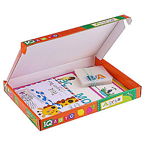 Plastik-Lotto für Kleinkinder 5+ Silben lesen. Lernen zu lesen!