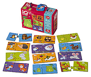 IQ-Spiele für die Kleinsten. Paare. Rate, wessen Kind 2+. Sprachförderung
