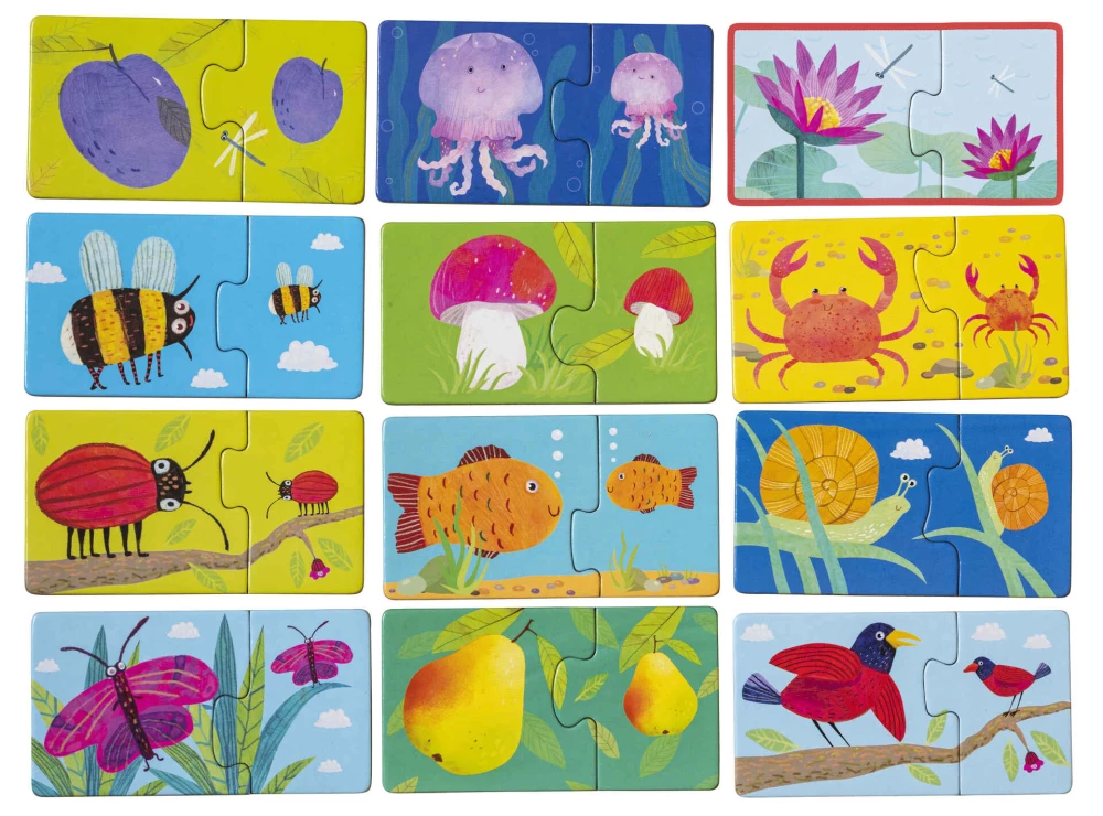 IQ-Spiele für die Kleinsten. Paare. Groß-klein. 2+. Sprachförderung