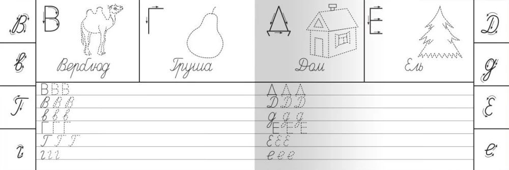 Schreibübungen für den Kindergarten. Von Druckbuchstaben zu Schreibbuchstaben