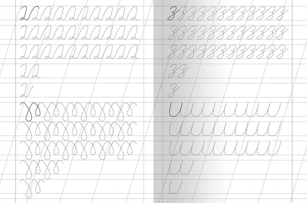 Für den Kindergarten. Heft mit Schreibübungen. Schreiben mit Neigung