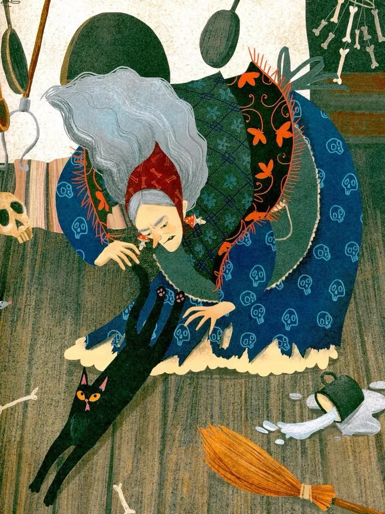 Krievu pasakas. Baba-Jaga, kaulu kāja