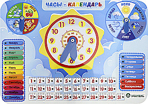 Arendav multifunktsionaalne mänguasi - Kell-kalender
