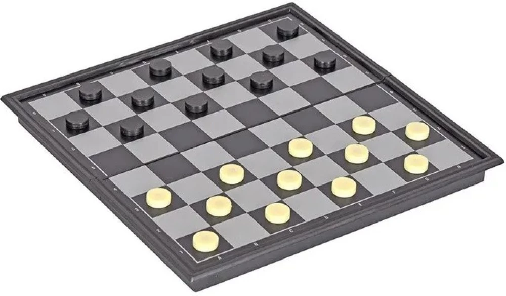 Szachy, warcaby, backgammon i karty. 4 w 1 magnetyczne z planszą do gry