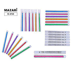 Metal Ruler, 20 cm, assorted
