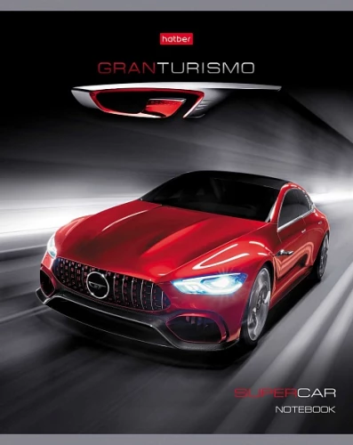 Тетрадь в клетку, 48 листов - SUPER CARS