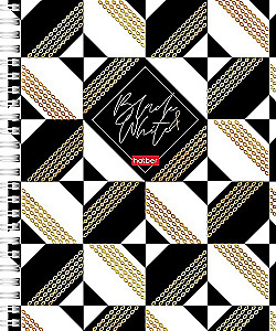Teczka w kratkę, 96 stron - Black&White, w asortymencie