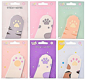 Sticky Note Pad - Paws, 30 sheets, assorted