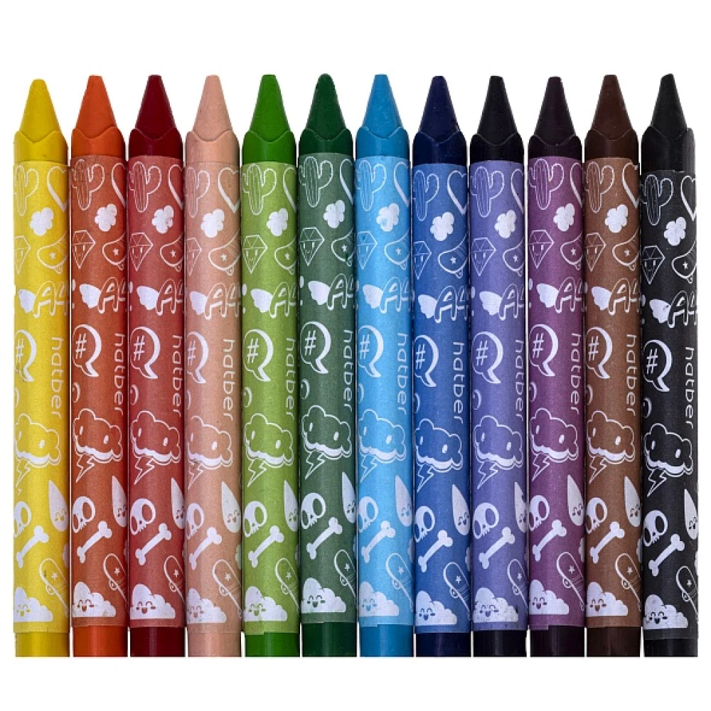 Wax Crayons - Vlad A4, 12 colors