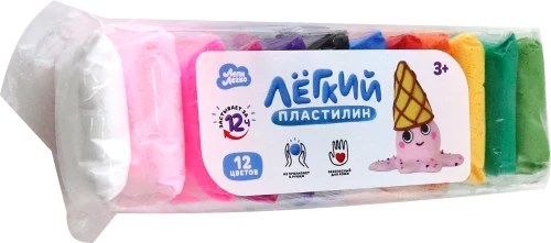 Kerge plastiliin - Vormige kergesti, 12 värvi
