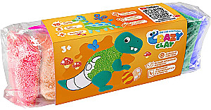 Loovuskomplekt kerge plastiliiniga - Crazy Clay. Dinosaurusid