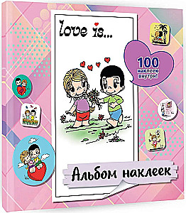 Love is... Sticker Album (pink) (100 pcs)