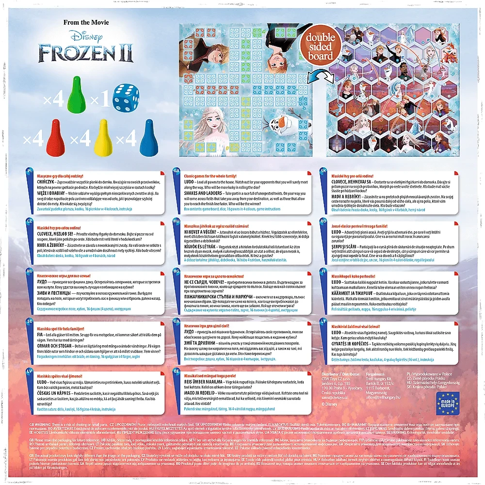 Board Game - Frozen 2 (2 in 1)