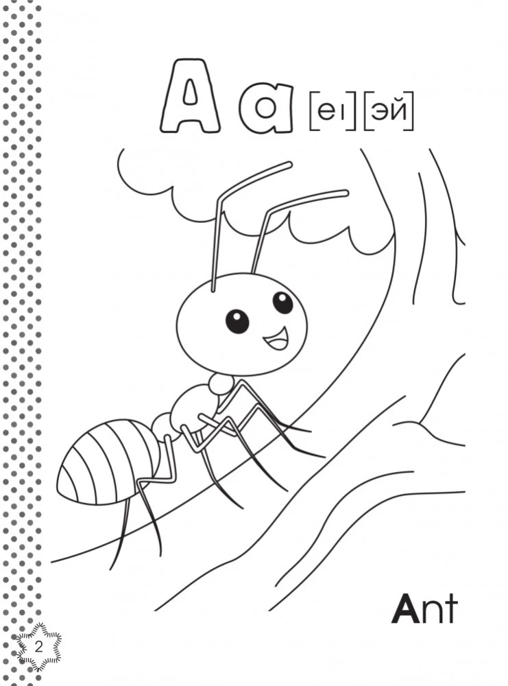 Anglų abėcėlė. Spalvinimo knygelė