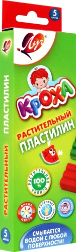 Kroha Plant-Based Plasticine, 5 Colors