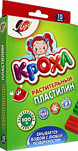 Plant-based modeling clay - Krokha, 10 colors