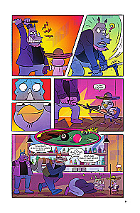 Suspicious Owl. Comic. Flying Detective