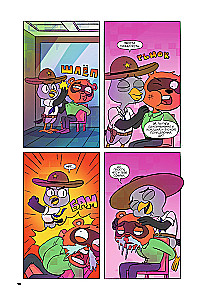 Suspicious Owl. Comic. Flying Detective