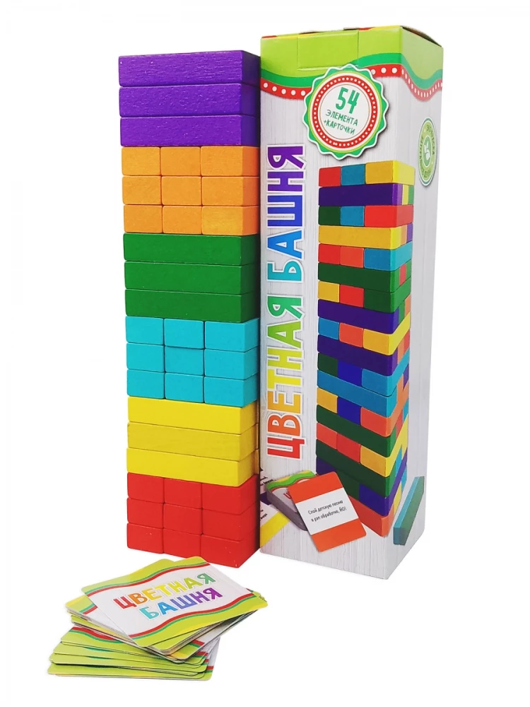 Brettspiel - Farbiger Turm