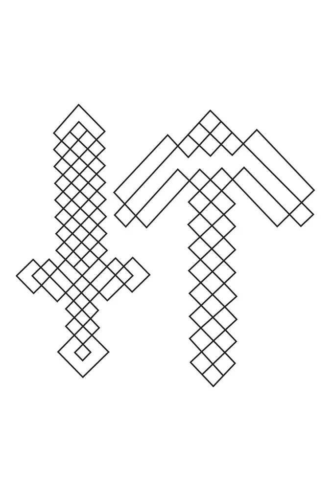 Vaikų Minecraft spalvinimo knygelė