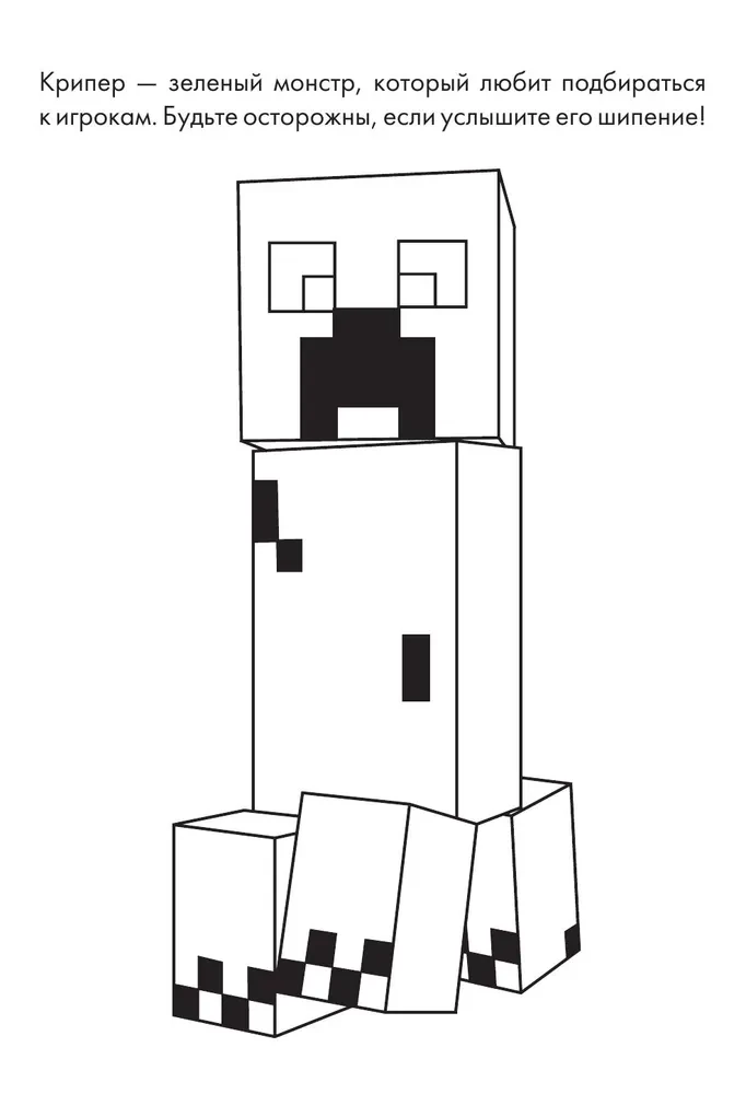 Vaikų Minecraft spalvinimo knygelė