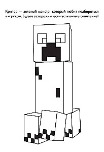 Vaikų Minecraft spalvinimo knygelė